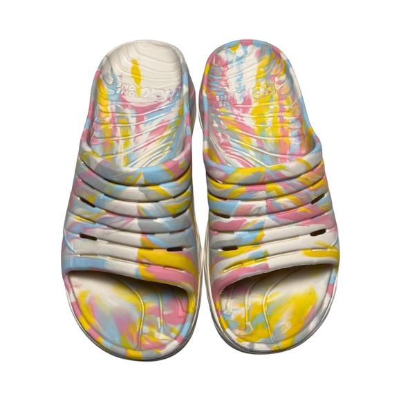 Hoka One One x FP Movement Ora Recovery Slides Sandals psychedelic Men's Size 11 - Picture 13 of 13